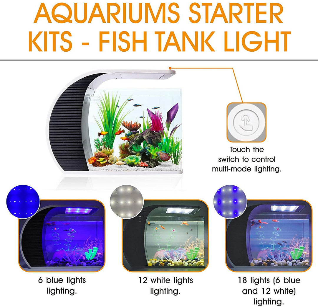 Hygger Arc Shaped Aquarium Kit