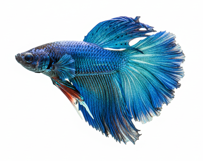 Royal Green Halfmoon Male Betta