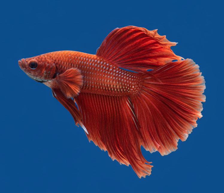 Super Red Halfmoon Male Betta