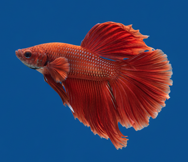 Super Red Halfmoon Male Betta