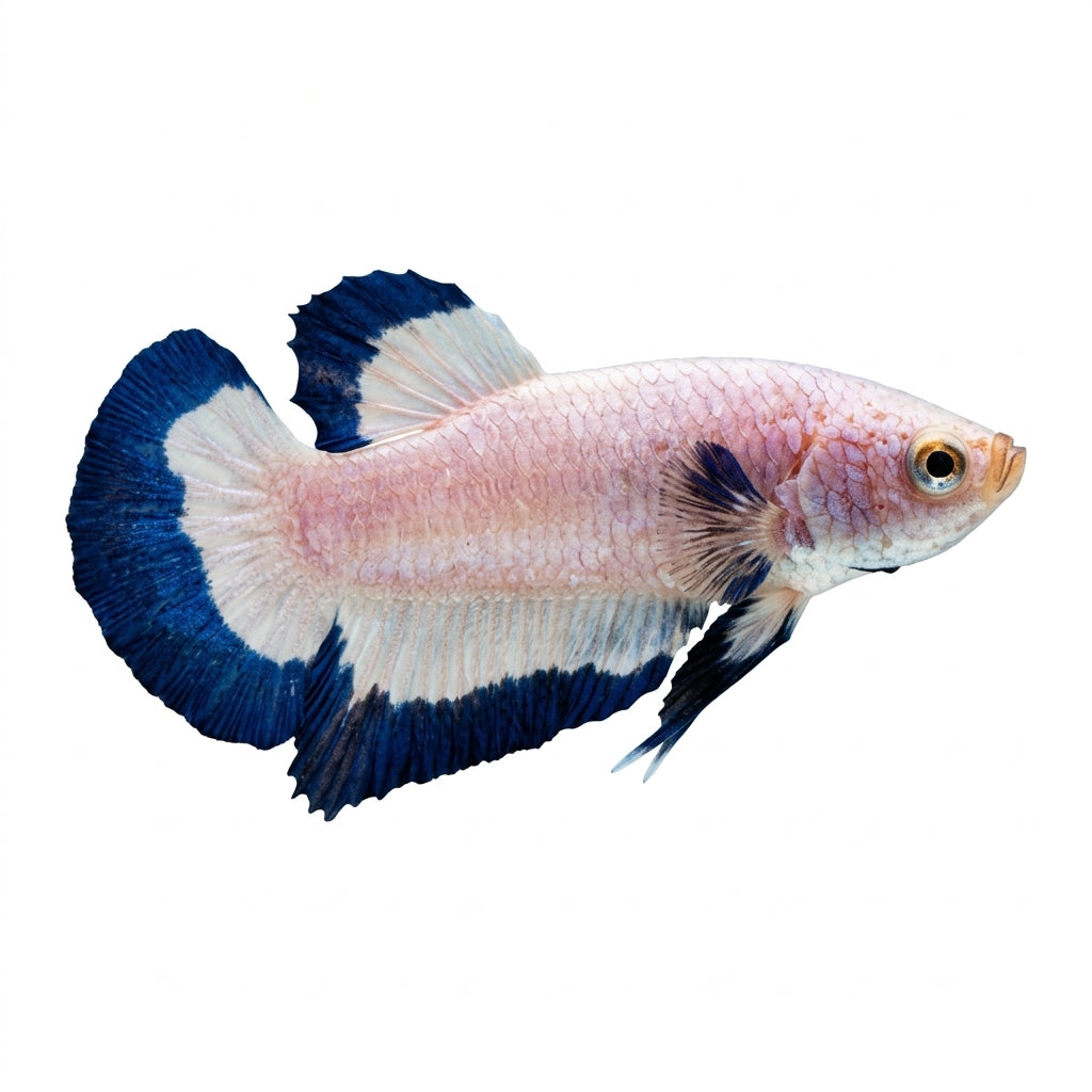Blue Rim Halfmoon Male Betta