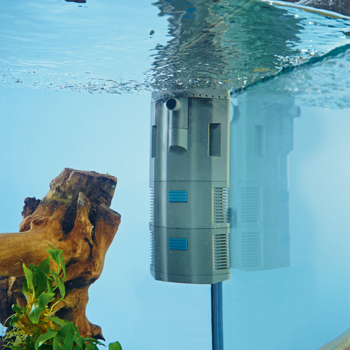 Central BioPlus filter for pond filtration, featuring a compact design with multiple filter media compartments for efficient water cleaning.