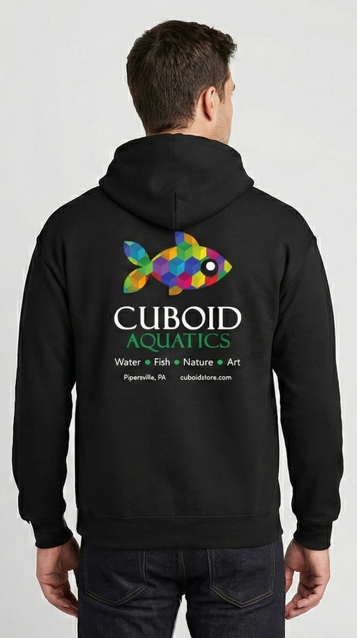 Cuboid Hoodie - Black, Cotton