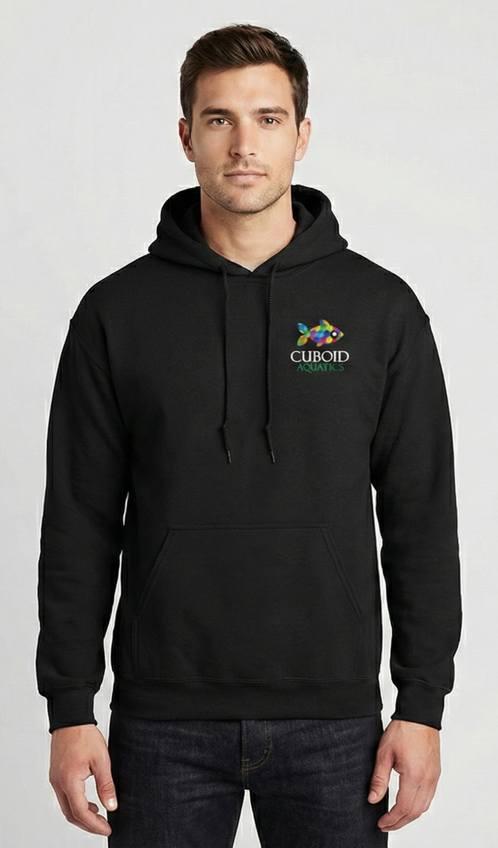 Cuboid Hoodie - Black, Cotton