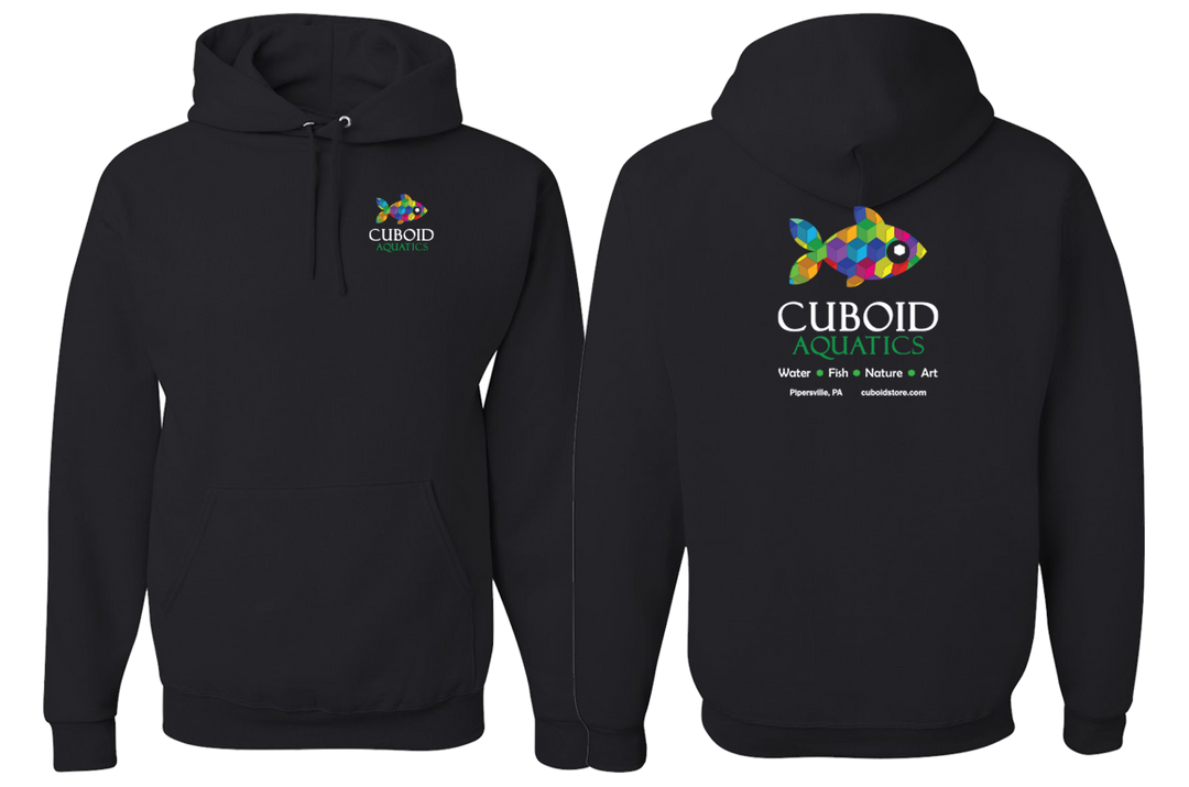 Cuboid Hoodie - Black, Cotton