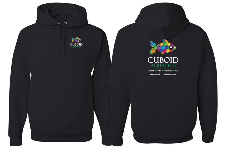 Cuboid Hoodie - Black, Cotton