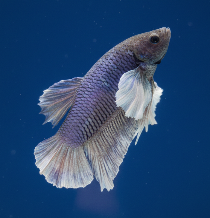 Dumbo Ear Lavender Plakat Male Betta