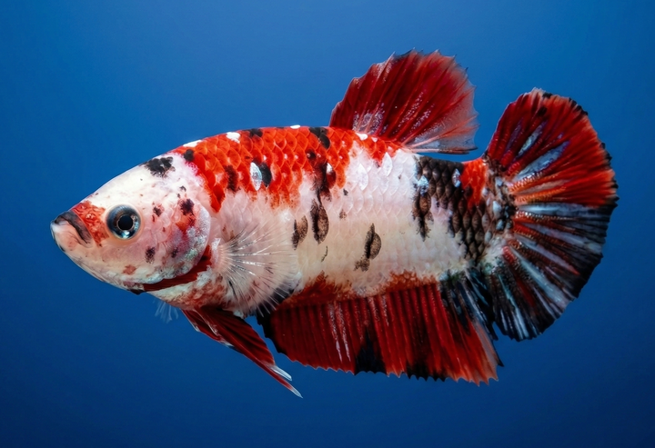 Red Koi Galaxy Plakat Female Betta