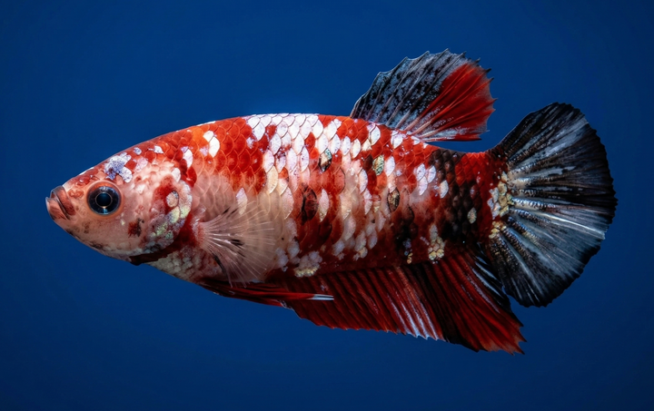 Red Koi Galaxy Plakat Female Betta
