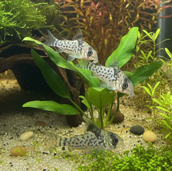 Black Fin Corydoras