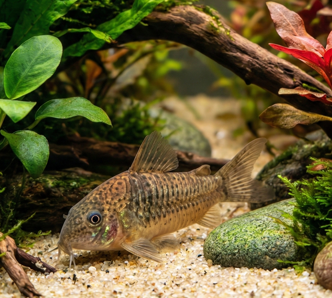 Red Sailfin Cory