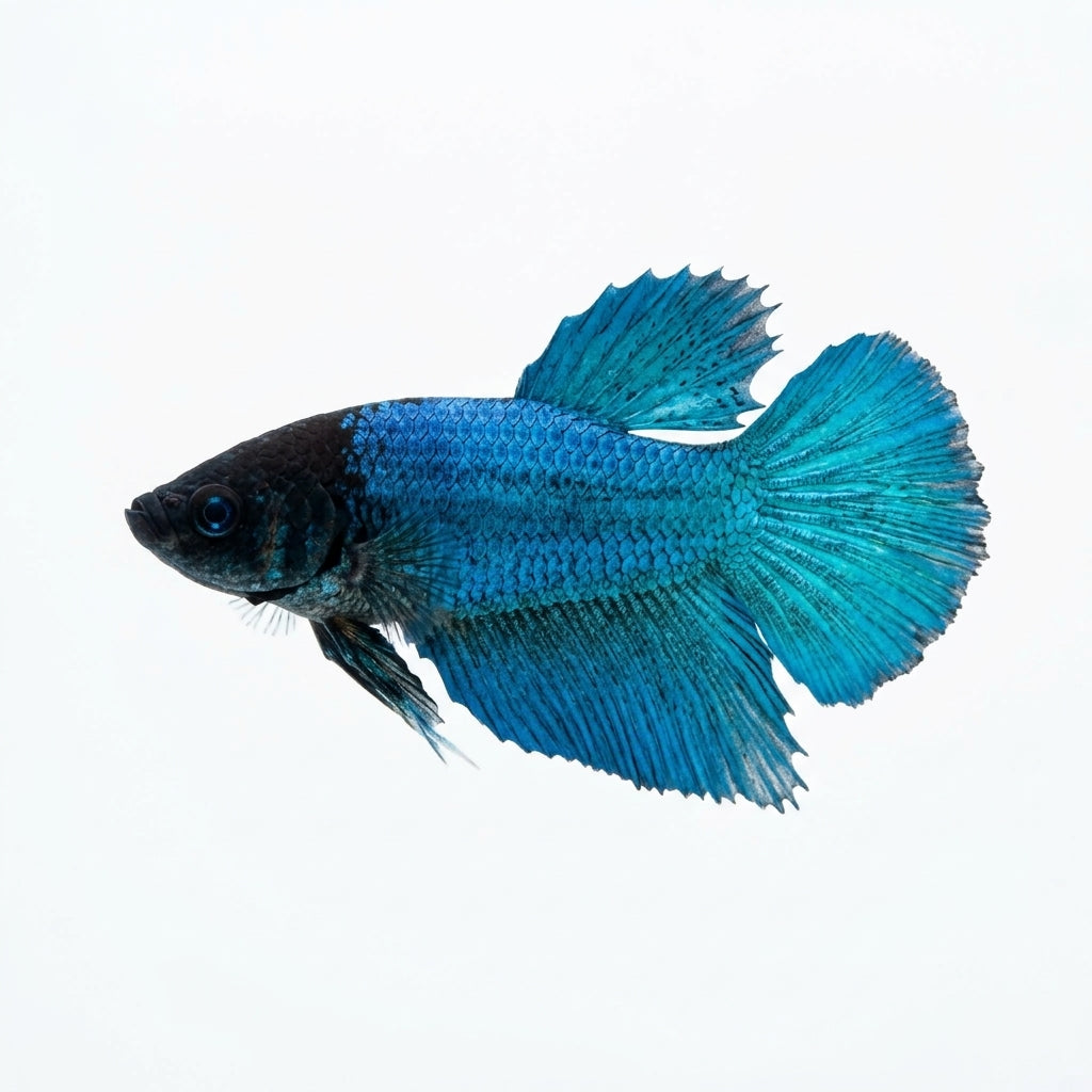 Green Mask Mustard Halfmoon Female Betta