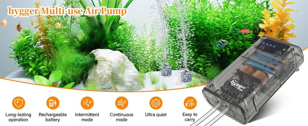 Hygger Compact Aquarium Air Pump