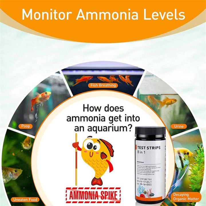 Hygger 8 in 1 Aquarium Test Strips