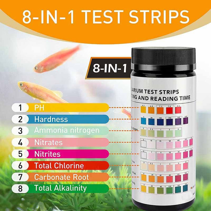 Hygger 8 in 1 Aquarium Test Strips