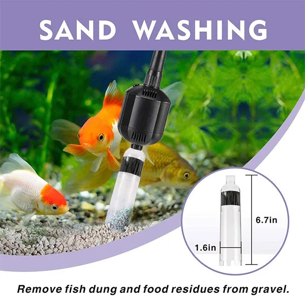 Hygger 5 in 1 Electric Aquarium Gravel Cleaner