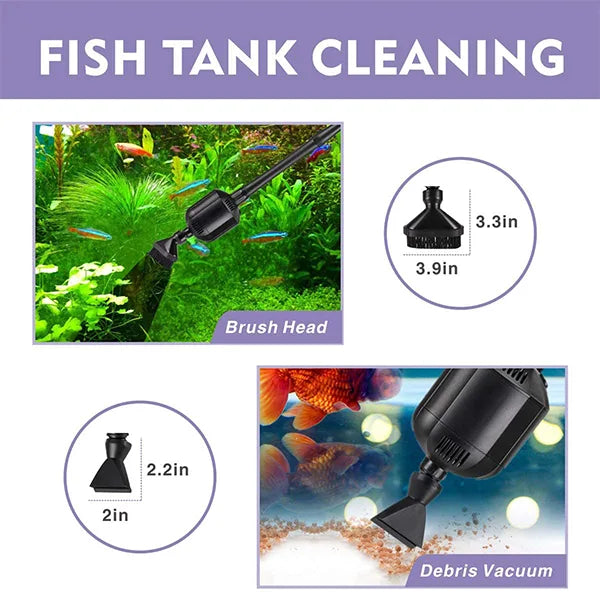 Hygger 5 in 1 Electric Aquarium Gravel Cleaner