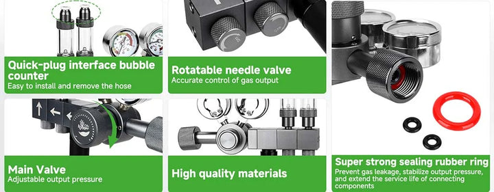 Hygger Dual Stage Dual CO2 Regulator