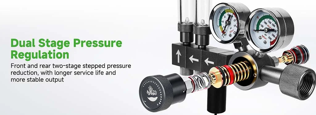 Hygger Dual Stage Dual CO2 Regulator