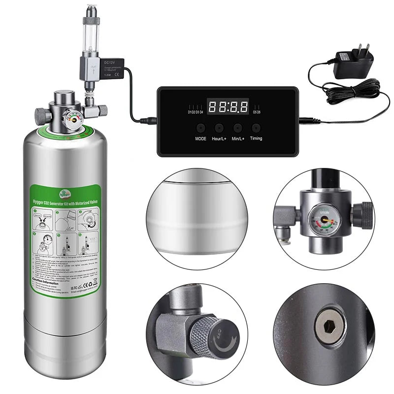 Hygger CO2 Generator Kit w/motorized valve
