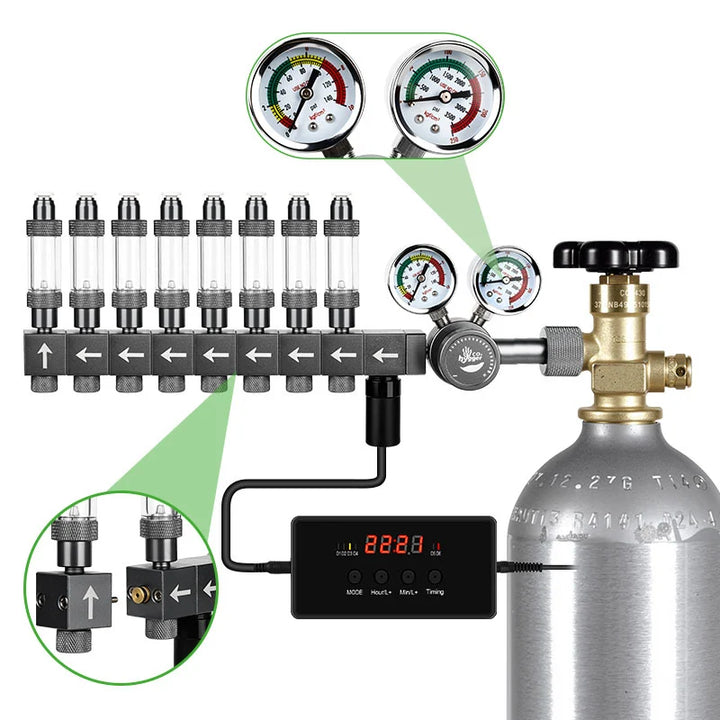 Hygger Dual Stage Dual CO2 Regulator