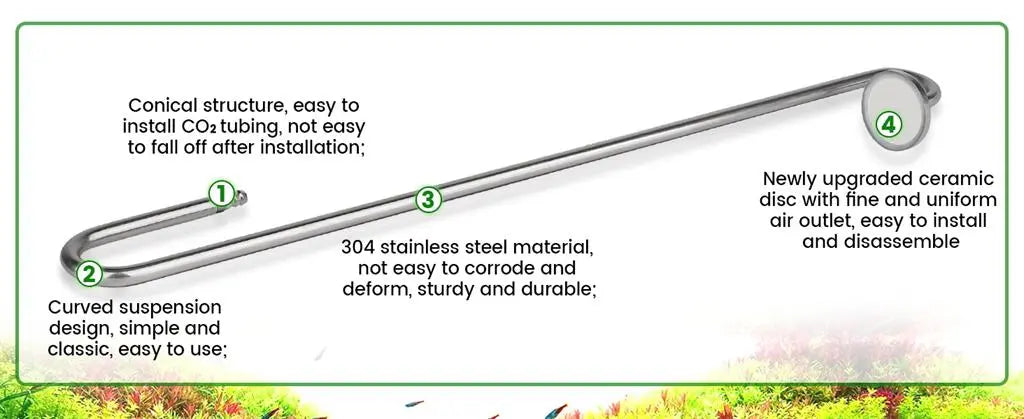 Hygger Stainless Steel CO2 Diffuser
