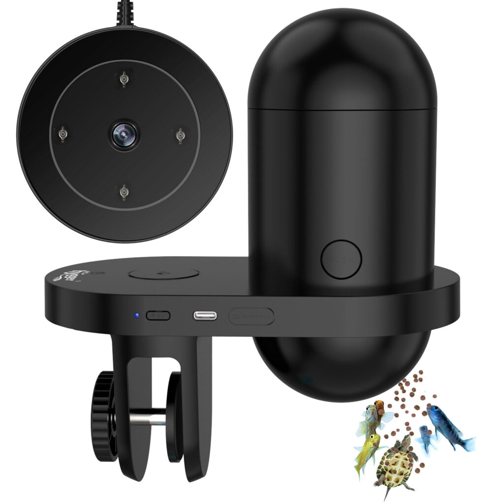 Hygger Automatic WiFi Intelligent Fish Feeder with 2K HD Camera