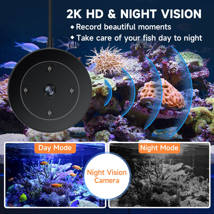 Hygger Automatic WiFi Intelligent Fish Feeder with 2K HD Camera