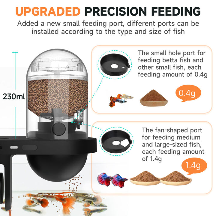 Hygger Automatic WiFi Intelligent Fish Feeder with 2K HD Camera