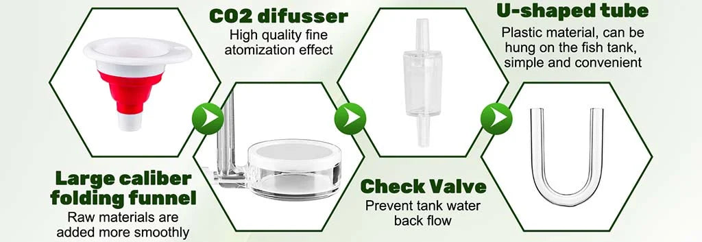 Hygger CO2 Generator Kit w/motorized valve