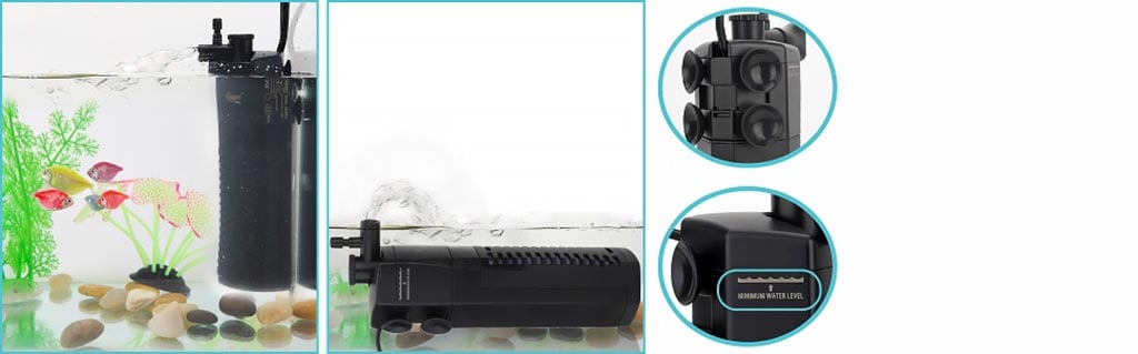 Hygger Internal Aquarium Canister Filter