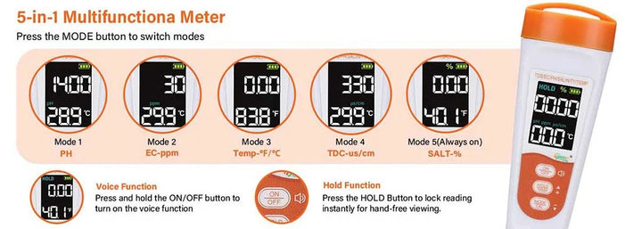 Hygger Water Quality Test Kit with digital meter for testing pH, chlorine, and water parameters in aquatic environments