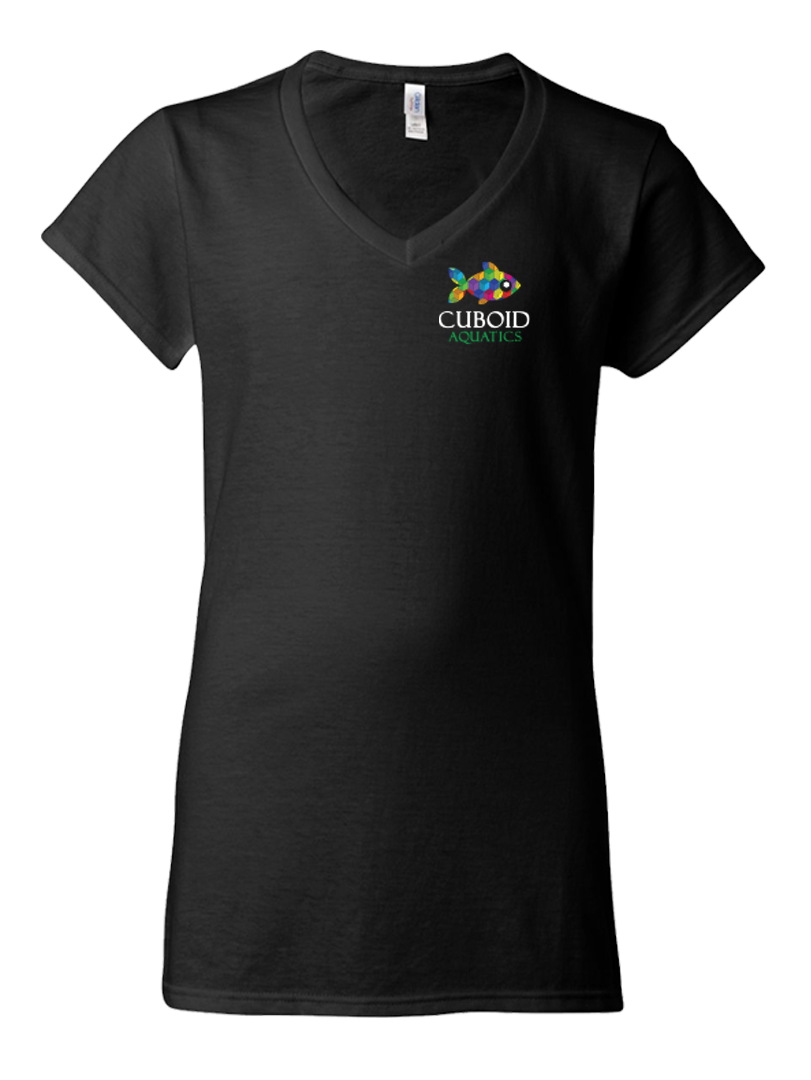 Cuboid Womens Shirt - Black, Cotton, Short Sleeve