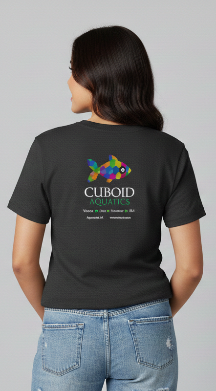 Cuboid Shirt - Black, Cotton, Short Sleeve