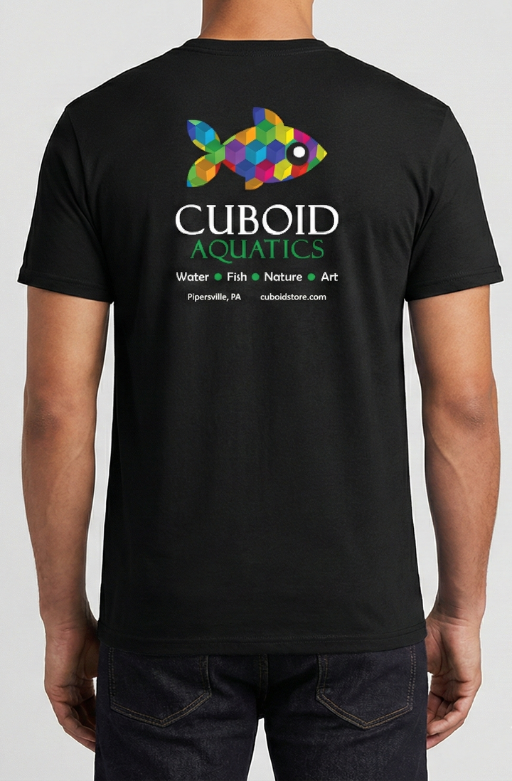 Cuboid Shirt - Black, Cotton, Short Sleeve