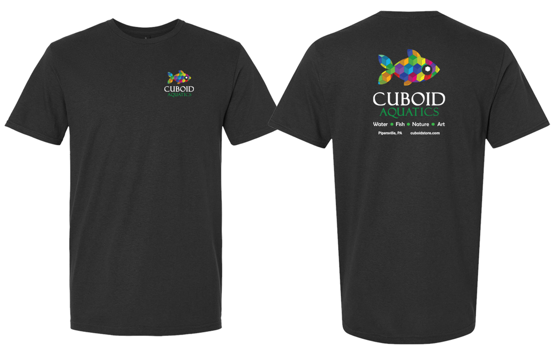 Cuboid Shirt - Black, Cotton, Short Sleeve