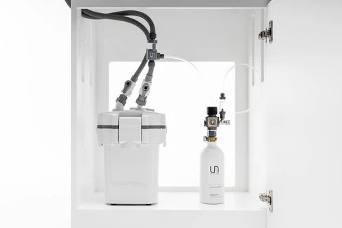 UNS Aquarium Stand - Piano White